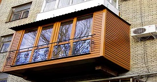 Внешняя отделка балкона Обнинск цена от 1045 руб. м/2.